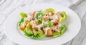 Chicken Crust Caesar Salad Pizza Recipe Chicken Crust Caesar Salad Pizza Recipe